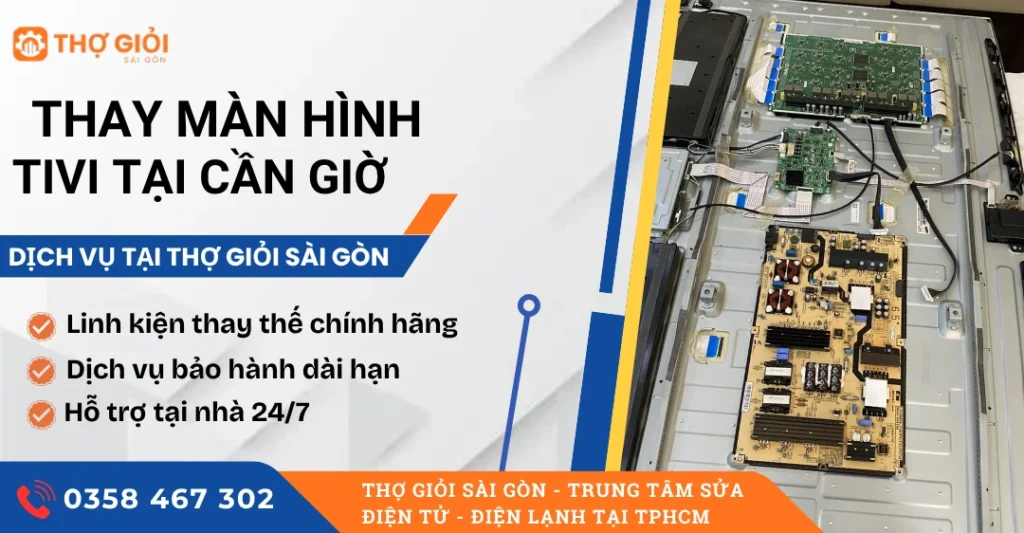 Thay màn hình tivi tại Cần Giờ
