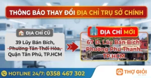 Thông báo thay đổi địa chỉ trụ sở chính