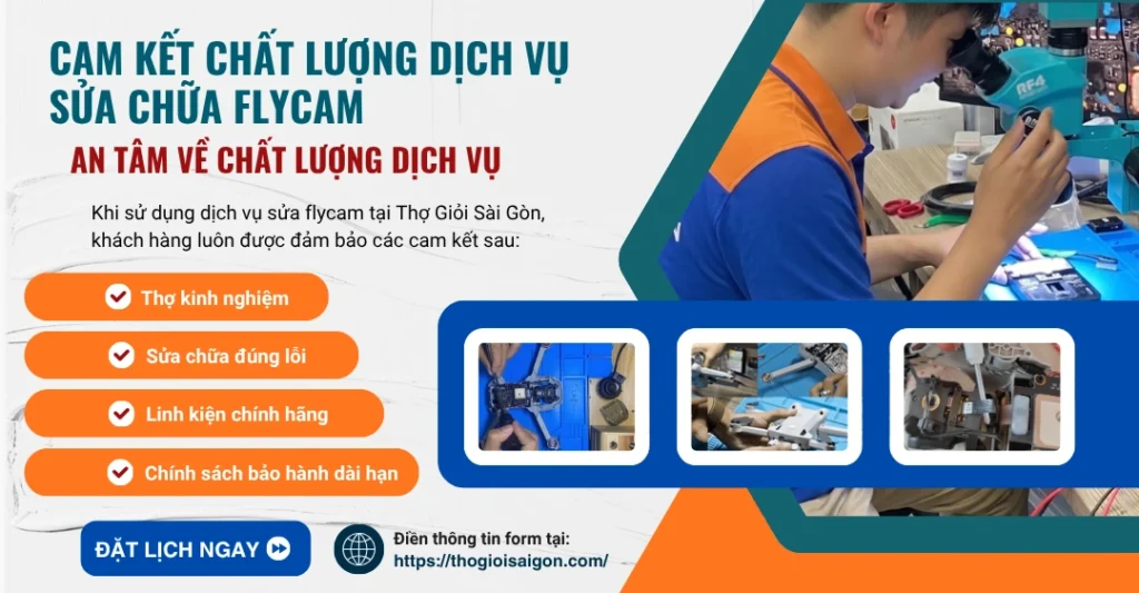 Lợi ích vượt trội khi tin dùng dịch vụ sửa Flycam tại Thợ Giỏi Sài Gòn
