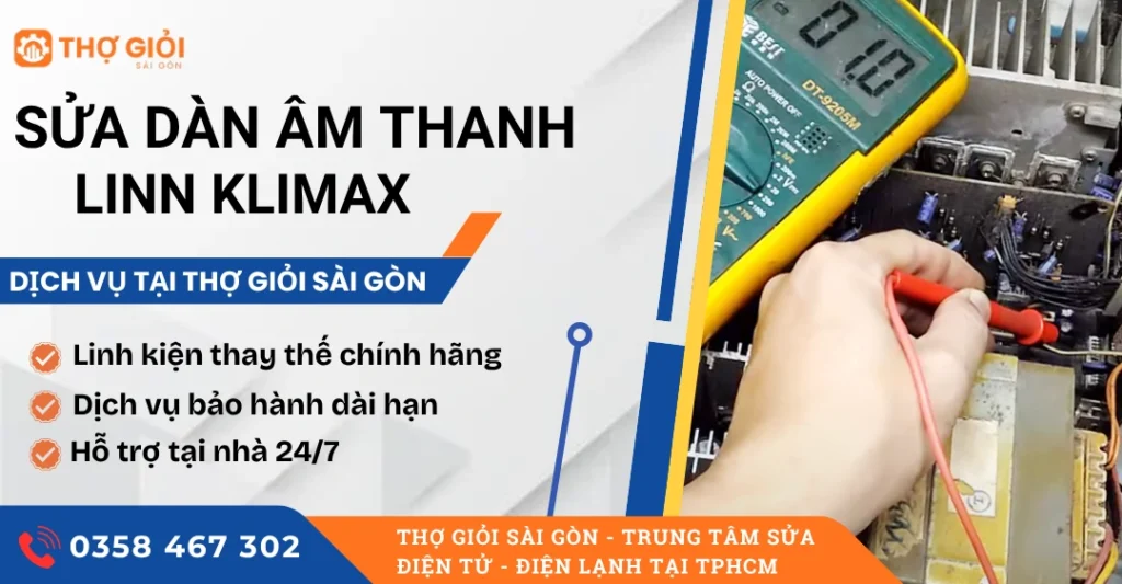 Sửa dàn âm thanh Linn Klimax