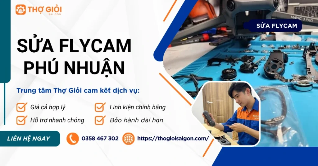 Sửa Flycam quận Phú Nhuận