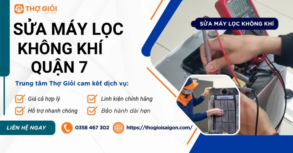 Sửa máy lọc không khí quận 7