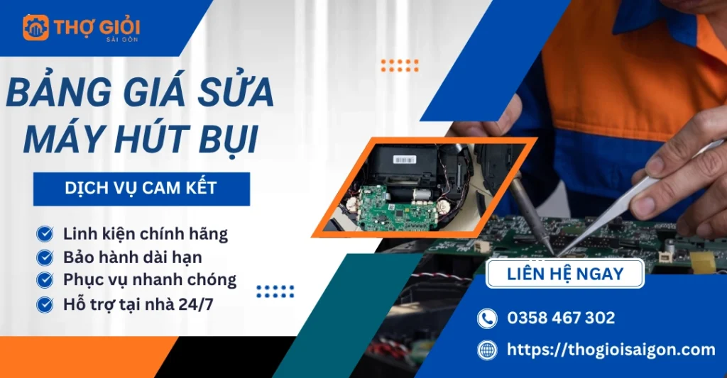 Bảng giá sửa máy hút bụi