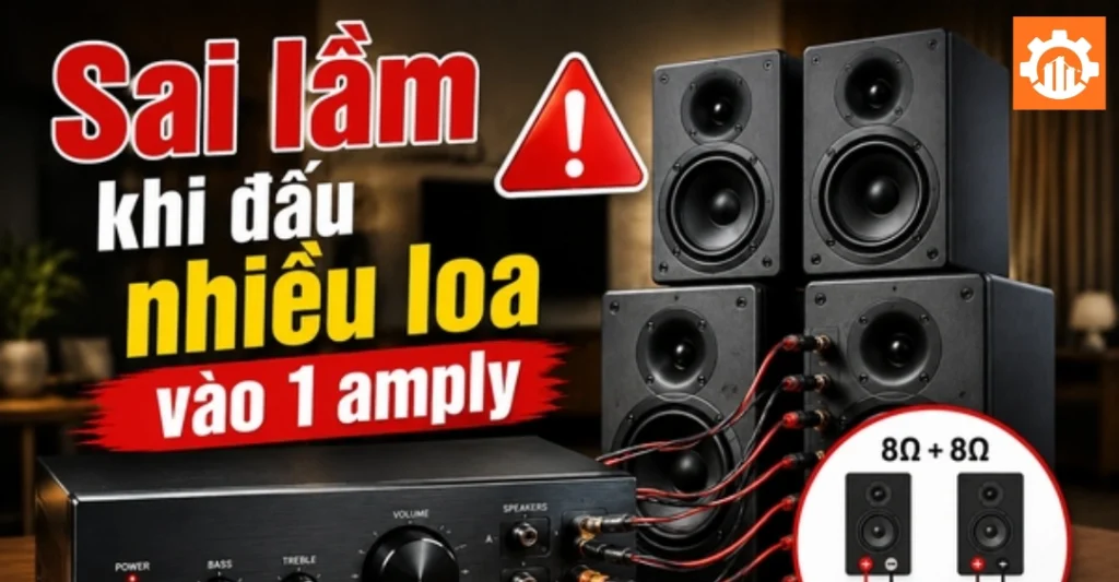Lưu ý tránh những sai lầm khi đấu nhiều loa vào amply
