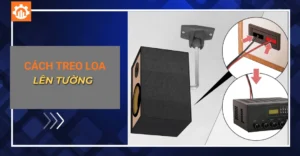 Cách treo loa lên tường