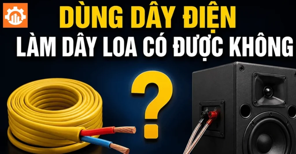 Dùng dây điện làm dây loa được không?