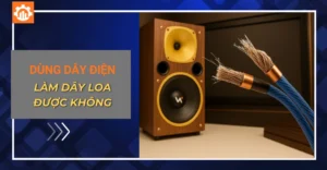 Dùng dây điện làm dây loa được không