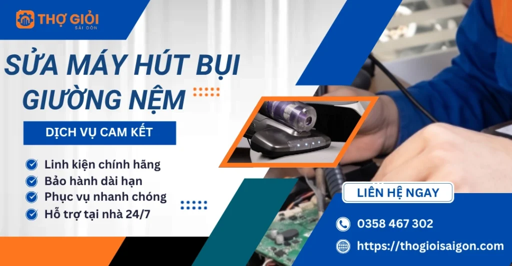 Sửa máy hút bụi giường nệm