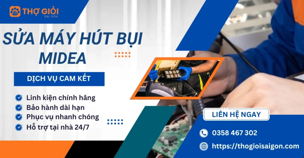 Sửa máy hút bụi Midea