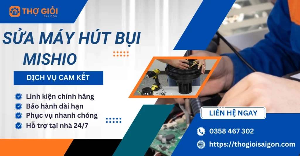 Sửa máy hút bụi Mishio