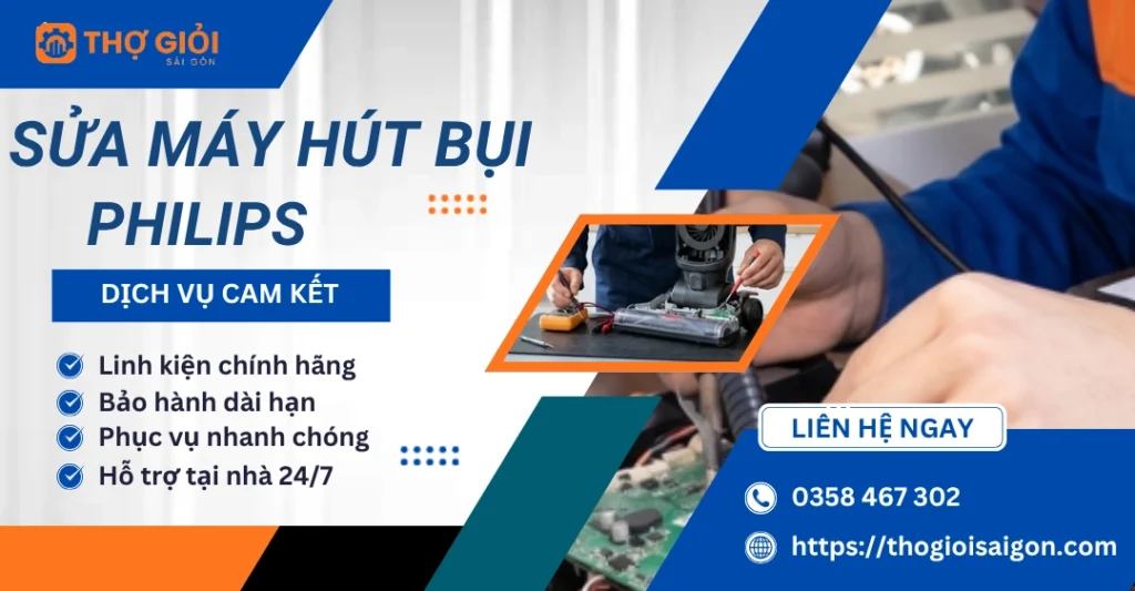 Sửa máy hút bụi Philips