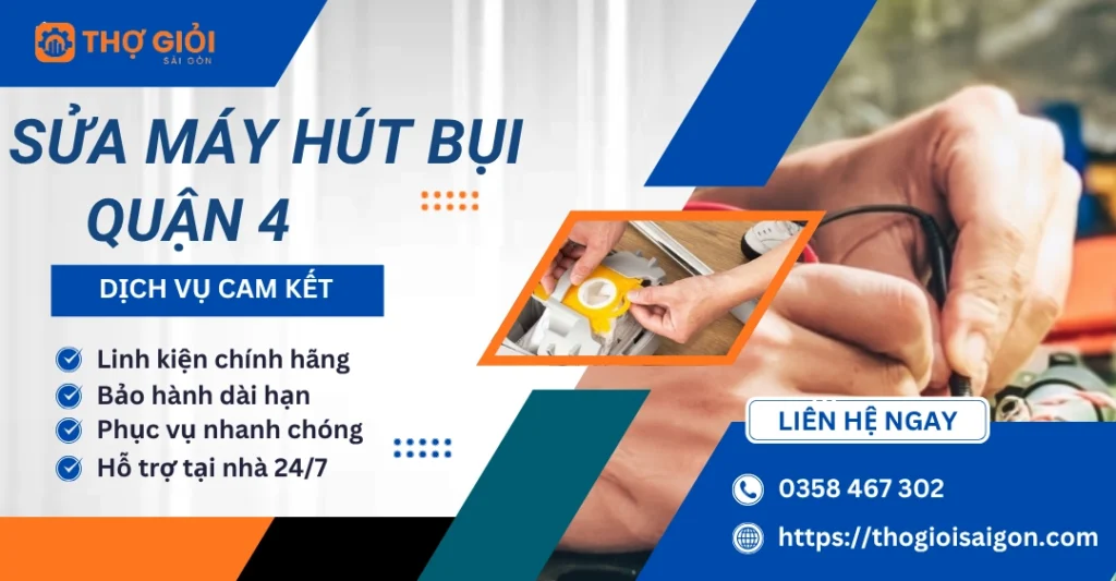 Sửa máy hút bụi quận 4