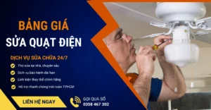 Bảng giá sửa quạt điện