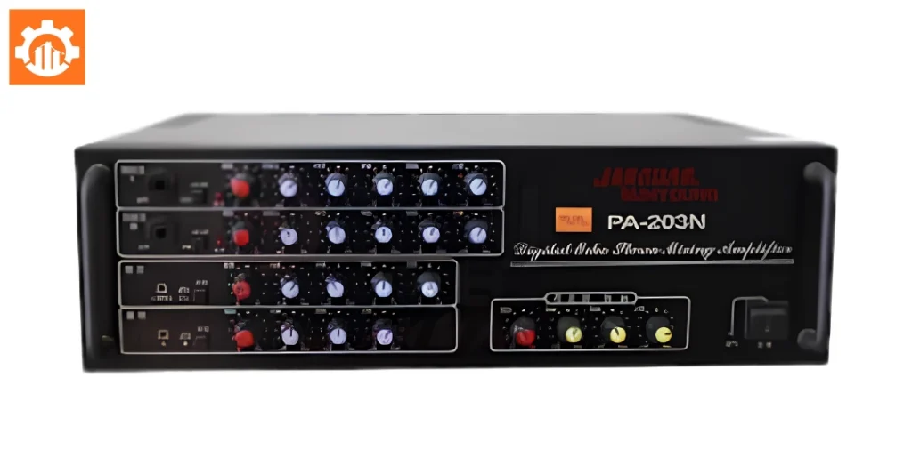Bảng điều khiển mặt trước của amply karaoke Jarguar PA-203N