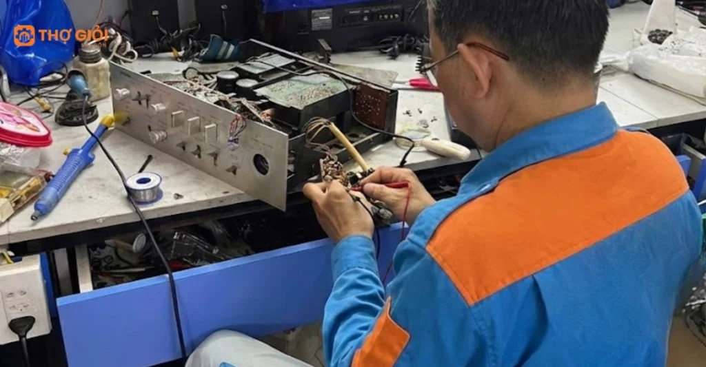 Quy trình sửa chữa amply Nhật Tảo tận nơi chuyên nghiệp