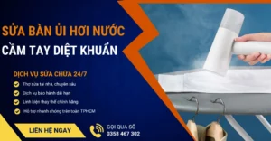 Sửa bàn ủi hơi nước cầm tay diệt khuẩn