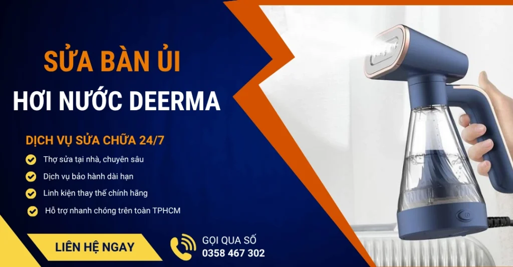 Sửa bàn ủi hơi nước Deerma