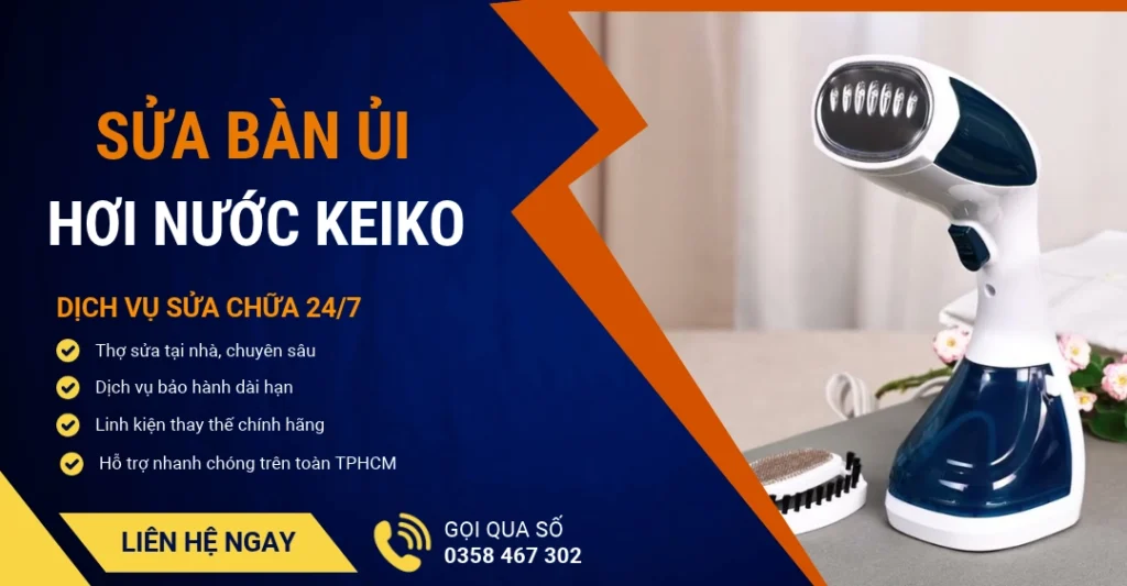 Sửa bàn ủi hơi nước Keiko