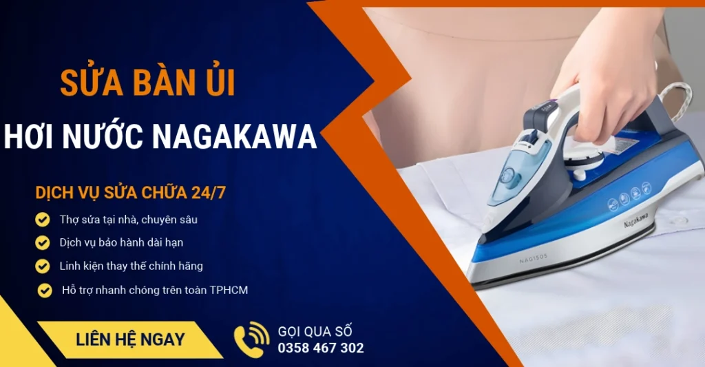 Sửa bàn ủi hơi nước Nagakawa