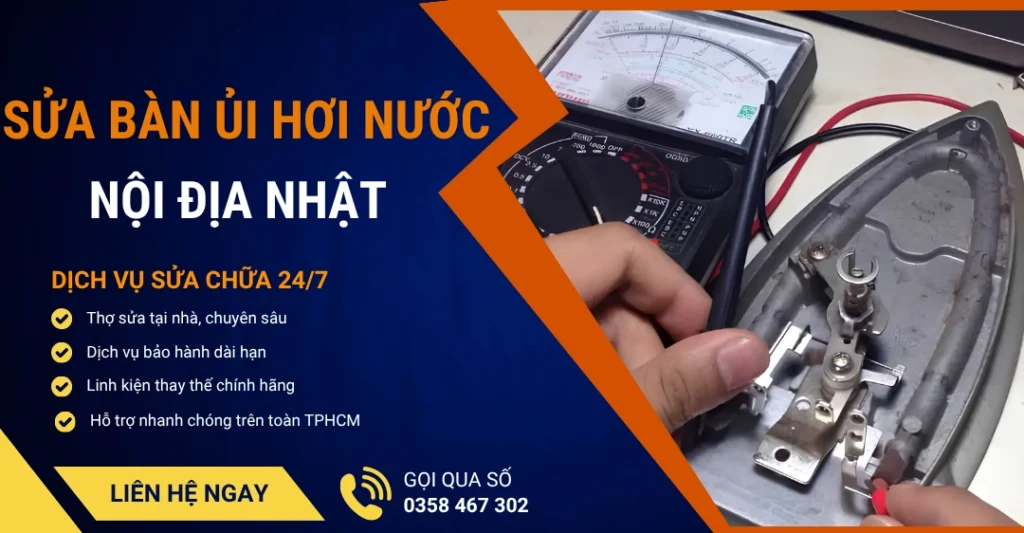 Sửa bàn ủi hơi nước nội địa Nhật