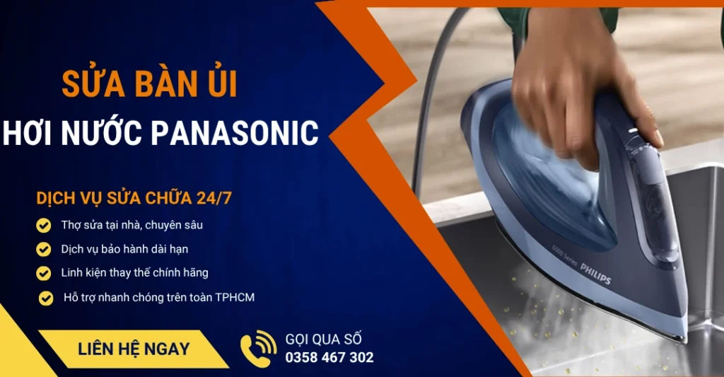 Sửa bàn ủi hơi nước Panasonic