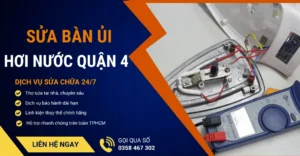 Sửa bàn ủi hơi nước quận 4