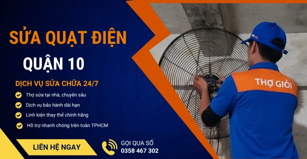 Sửa quạt điện quận 10