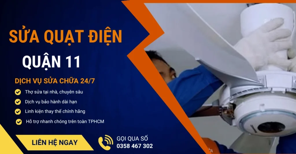 Sửa quạt điện quận 11