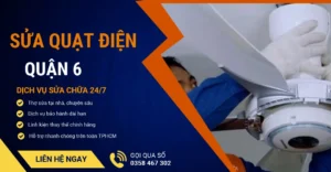 Sửa quạt điện quận 6