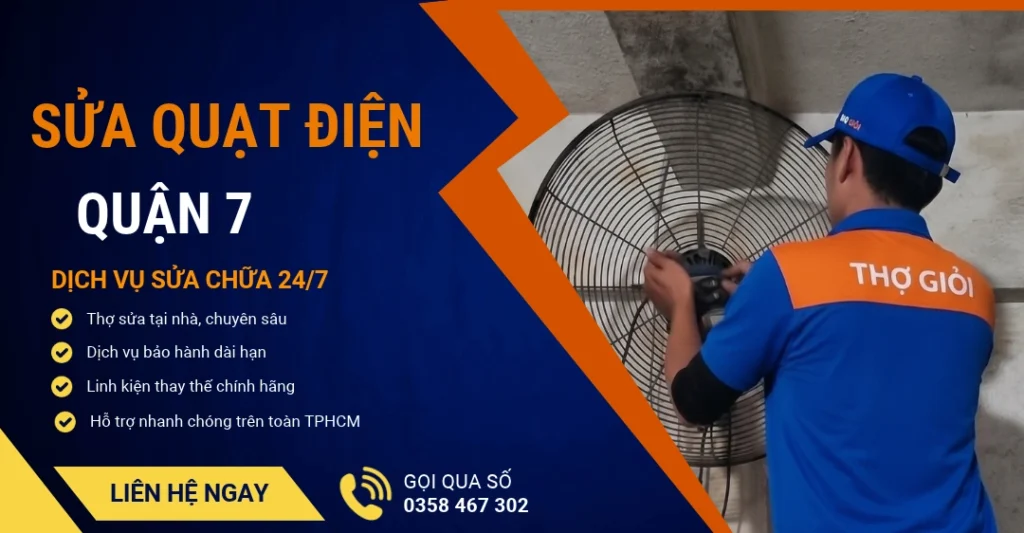 Sửa quạt điện quận 7