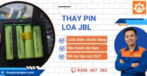 Thay pin loa JBL